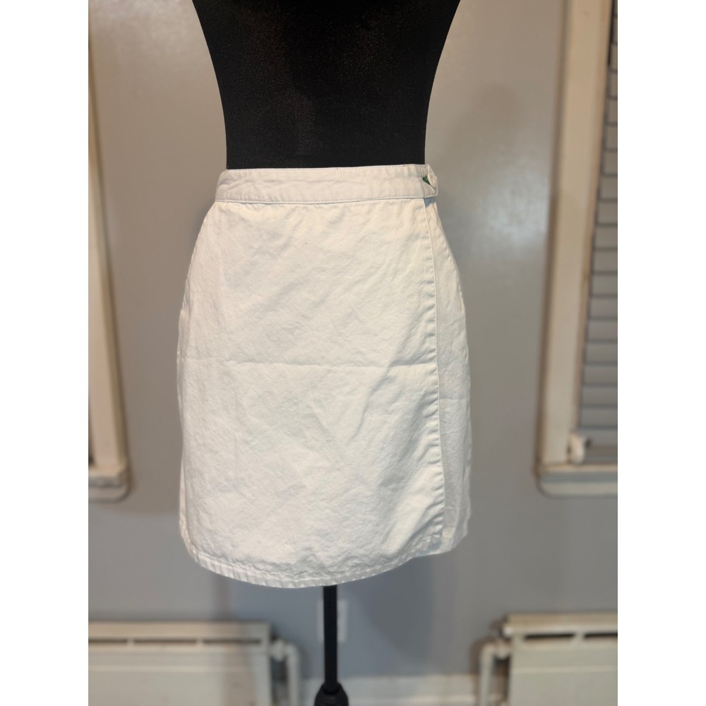 Tommy Hilfiger White Skort Wrap Tennis Preppy Mini Golf Skirt Y2K Sz 4